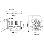 BT-Theatre 60FCL - projecteur fresnel RGBL led 60W zoom 17 - 40°