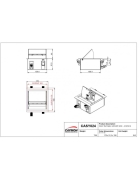 CASY024 Caymon Châssis modulaire de bureau et mural pour 4 modules CASY