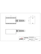 CASY044S Caymon boitier de scène 4 modules avec protection caoutchouc
