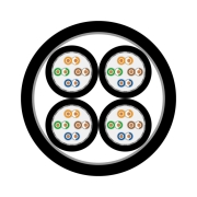 SC-Mercator Sommer cable - Câble réseau 4 X CAT7 diamètre 20.8mm