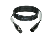 Câble DMX Klotz 110ohms XLR 5 broches male Femelle connecteurs noirs 10m