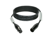 Câble DMX Klotz 110ohms XLR 5 broches male Femelle connecteurs noirs 5m