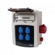 Coffret de chantier 4 prises P+N+T 16A + 1 prise 3P+N+T 32A 400V