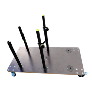 Chariot de rangement sur roulettes 120 x 60 pour écrans TV