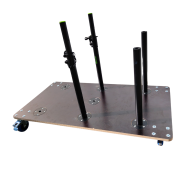 Chariot de rangement sur roulettes 120 x 60 pour écrans TV