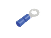 Lot de 10 cosses isolées à oeil 6.4mm - BLEU