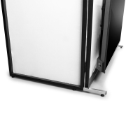 DB6 Pro Vonyx Cabine DJ Pliable – Écran Pupitre Professionnel avec Support TV 65