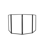 DJ PANEL 120 BL Yourban DJ - Devant de scène 4 panneaux acier noir avec lycras noir et blanc + housse