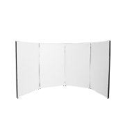 DJ PANEL 120 BL Yourban DJ - Devant de scène 4 panneaux acier noir avec lycras noir et blanc + housse