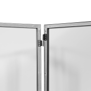 DJ PANEL 120 BL Yourban DJ - Devant de scène 4 panneaux acier noir avec lycras noir et blanc + housse