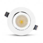 Downlight rond encastrable perçage 135mm led orientable COB 30W blanc 4000K
