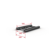 DUO29-050 blk Contestage - Barre de 50Cm en échelle 290 noir