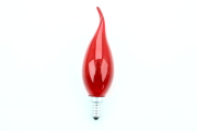 Lampe E14 Flamme coup de vent rouge 230V 15W