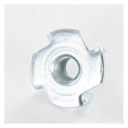 Écrou à griffes M10 acier zingué blanc