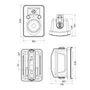 EHP420IPB Audiophony - Paire d'enceinte tropicalisée 4p 20W - 100V
