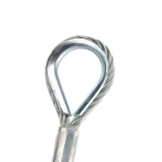 Elingue câble acier 4 mm - gaine transparente - CMU 180 kg - Lg 4m