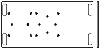 Embase Acier ASD pour SX 290, SZ 290, SC 300, SR 5030, 1000x500 trou centré déporté