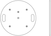 ASD - Embase de sol lourde en acier Pour Serie EX50 SX290 ou SZ290