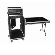 FC MOBIL DJ CASE Power acoustics - Flight case Régie 12U + 3U avec table