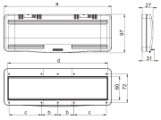 Fenêtre pliante pour fusibles IP54 PCE 14 unités