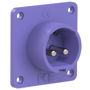 Embase encastrable male secteur NF 24V 16A IP44 2 pôles