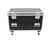 Flight case roadinger - pour 4 lyres moyennes avec roulettes