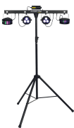 Florida-bar Algam lighting - Barre 4 effets en 1 led laser strobe derby avec pied, housse et télécommande