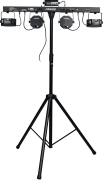 Florida-bar Algam lighting - Barre 4 effets en 1 led laser strobe derby avec pied, housse et télécommande
