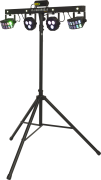 FLORIDABAR-II Algam Lighting – Set de projecteurs led PAR + Derby + Strobe + laser avec stand et housse