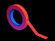 Gaffeur Orange Fluo UV - Bande Adhésive 19 mm x 25 m pour Décoration et Signalétique