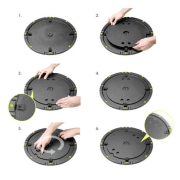 WB 123 WPB Gravity lest 5kg pour embase circulaire de pied