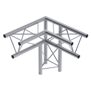 DECO22T-AG02 Contestage - Angle Triangulaire 220 mm 3 directions 50 cm droit 90° Livré avec 2x kits de jonction