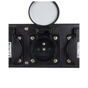 MULTISOCKET4PRO-F-5M Hilec - Multiprise professionnelle à 4 prises avec prises françaises sur câble H07RN-F 3G2,5 5m