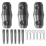 PT29-025 Contestage - Poutre aluminium triangulaire Longueur : 25 cm Livré avec 1 kit de jonction