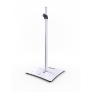 Stick-SW Hilec - Pied pour enceinte avec embase lourde carrée • Tube de rallonge de 35 mm • 2 filetages M20 pour une