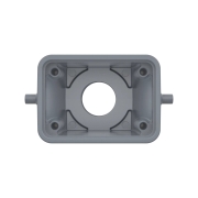 Capot à sortie droite arrière pour connecteur Type Harting 6 pôles M20