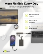 HUB-USBC-USBA Goobay Hub USB Slim 4 Ports 2-en-1 – USB-C / USB-A – 5 Gbit/s