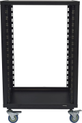 Rack metal 16U sur roulettes format 19 pouces