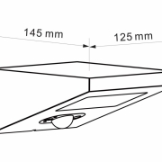 Projecteur Extérieur Solaire IP54 2,5W 4000K avec détecteur de mouvement Beneito Faure IRIS châssis noir