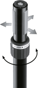 Tube de liaison réglable K&M 21366 Ring Lock