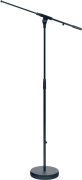 Pied micro à base ronde K&M 26020 hauteur reglable avec perchette télescopique