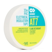 AT7-B19 ADVANCE TAPES Ruban PVC isolant électrique blanc 19x33m