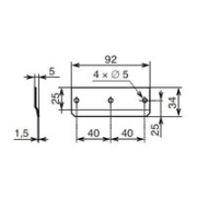 Penne pour fermoir Slam capot plat