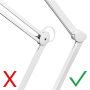 lampe loupe articulée monobras led 8.5W 3 dioptries