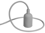 Luminaire à suspension en cordage Velleman douille E27 Gris