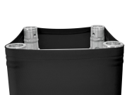 Housse de Totem pour structure carré 290 - noir 1m