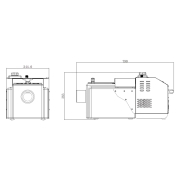Machine à fumée lourde J.Collyns 2000W MFL 2000 PACK Flightcase DMX et télécommande