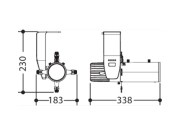 DÉCOUPE GALLERY ECLIPSE 35 W ZOOM 19-36 5100 K FINITION BLANCHE PROLIGHTS