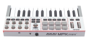 MPK Mini IV-W Akai - Clavier mini gris 25 touches 8 pads 8 rotatifs