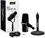 MV7+-K-BNDL Shure - Pack avec Micro podcast MV7+-K et Stand de table Shure